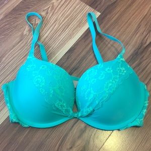 VS Push-Up Bra - Seafoam Green w/Lace